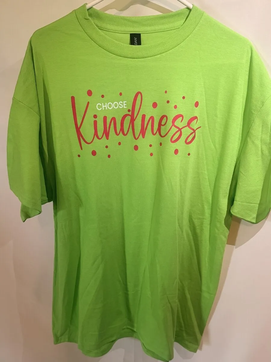 The green Choose Kindness T-shirt